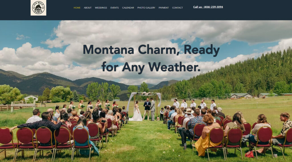 Six Mile Ranch is a Wix website client.
